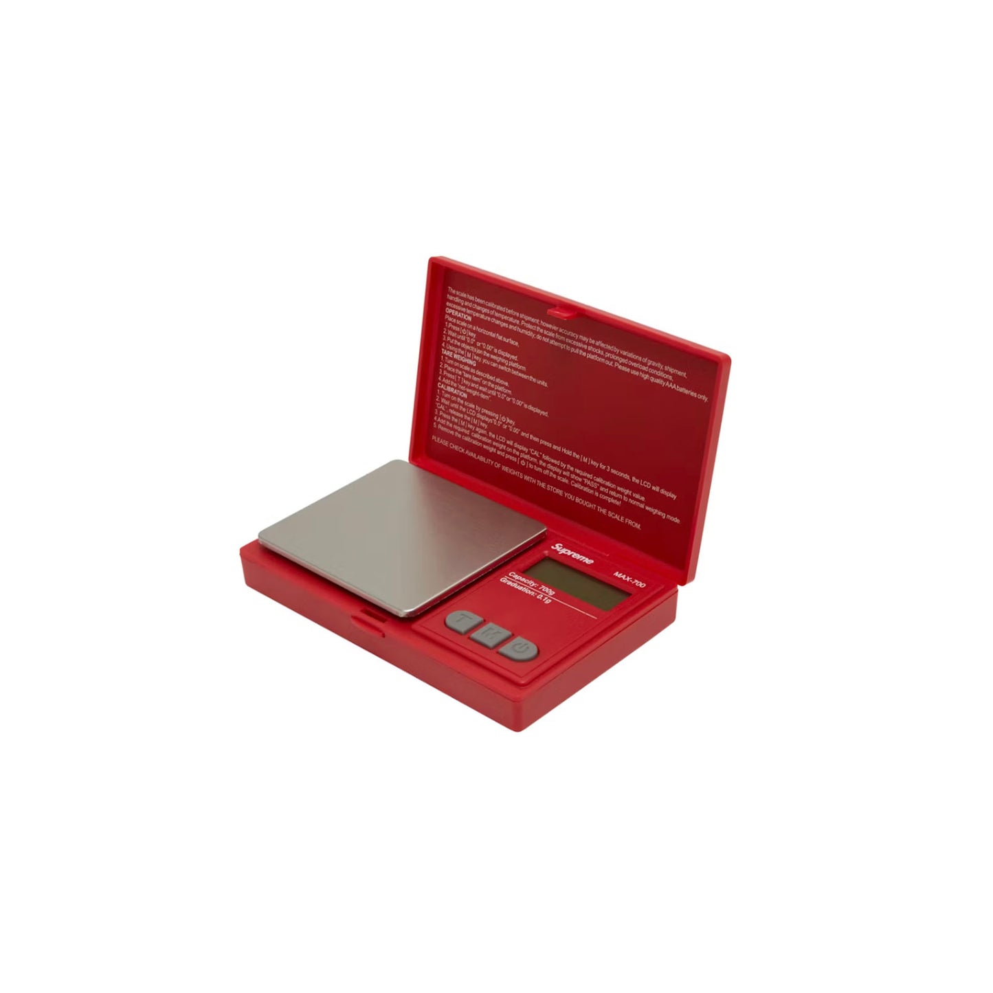 Supreme AWS MAX-700 Digital Scale Red