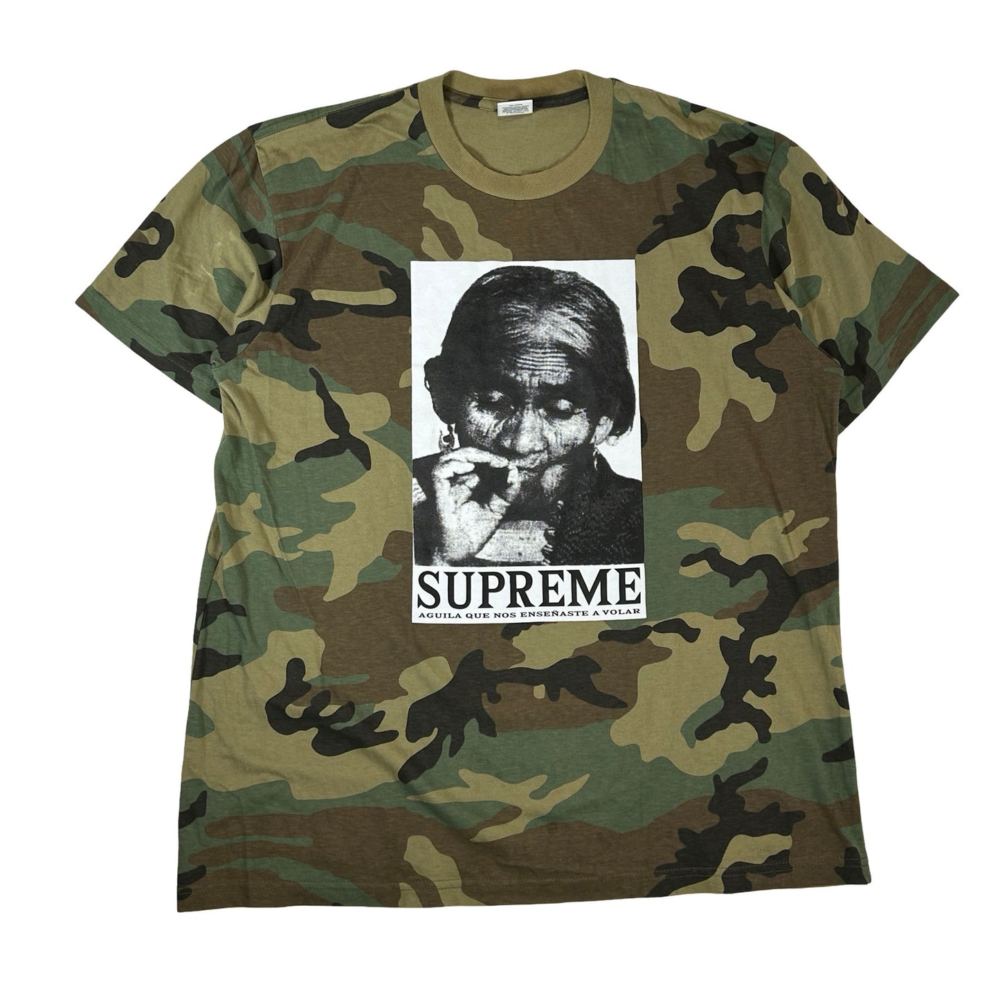 Supreme Aguila Tee Woodland Camo [USED] - L (Used)