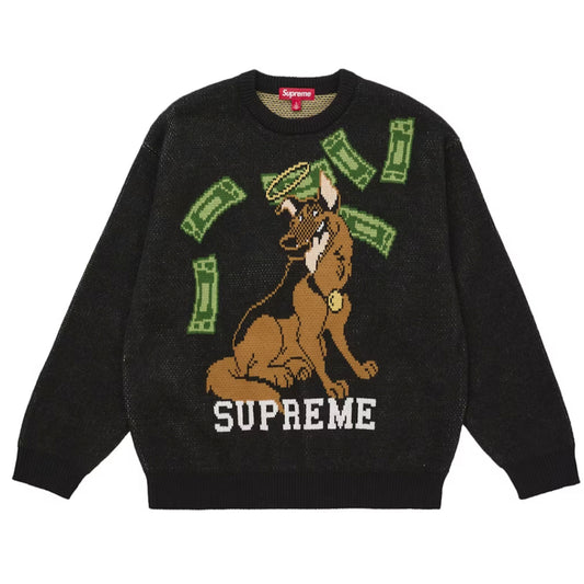 Supreme All Dogs Go To Heaven Sweater Black