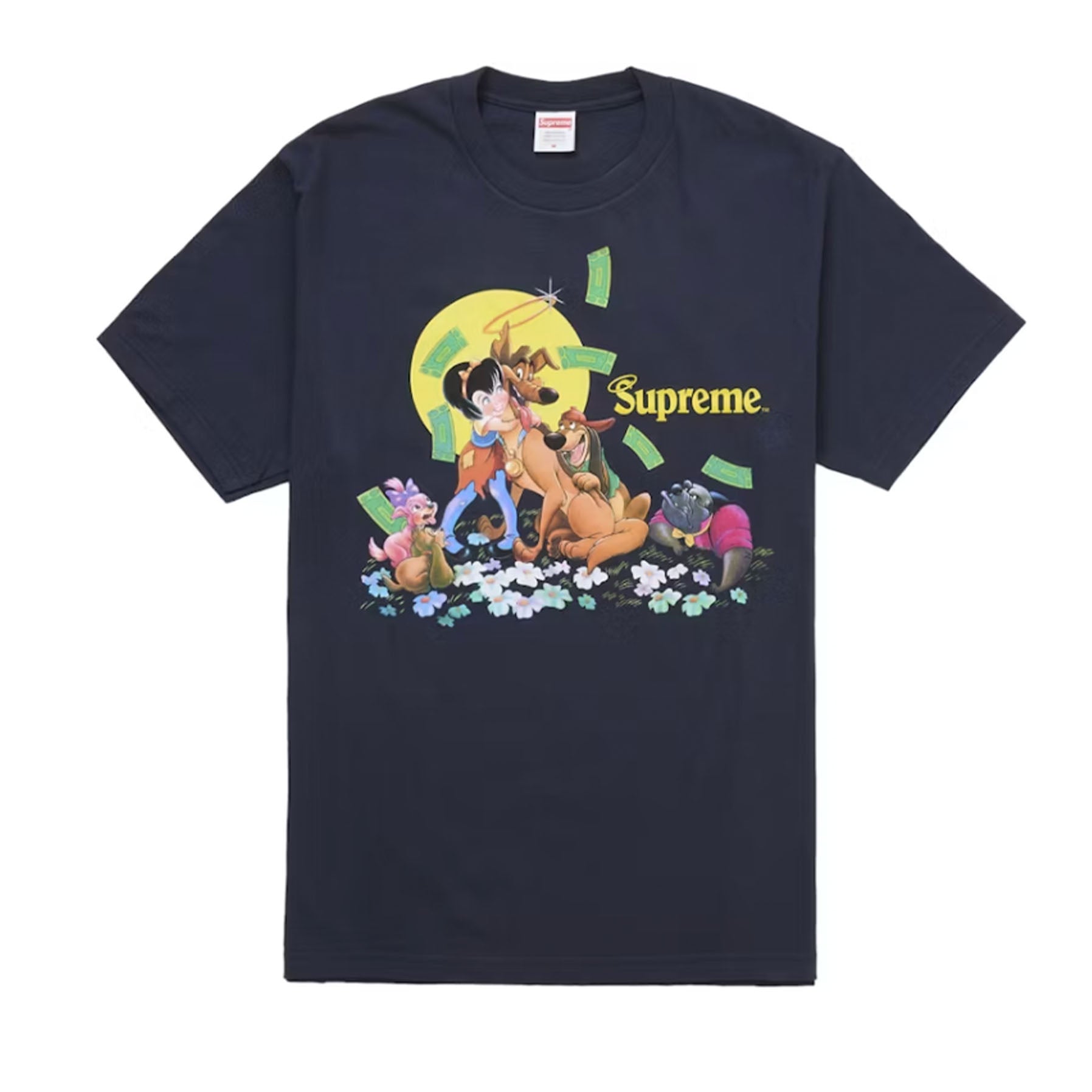 Supreme All Dogs Go To Heaven Tee Navy [USED] - XL (Used