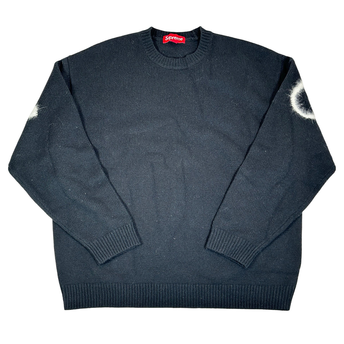 Supreme Angora Script Sweater Black [USED] - L (Used)