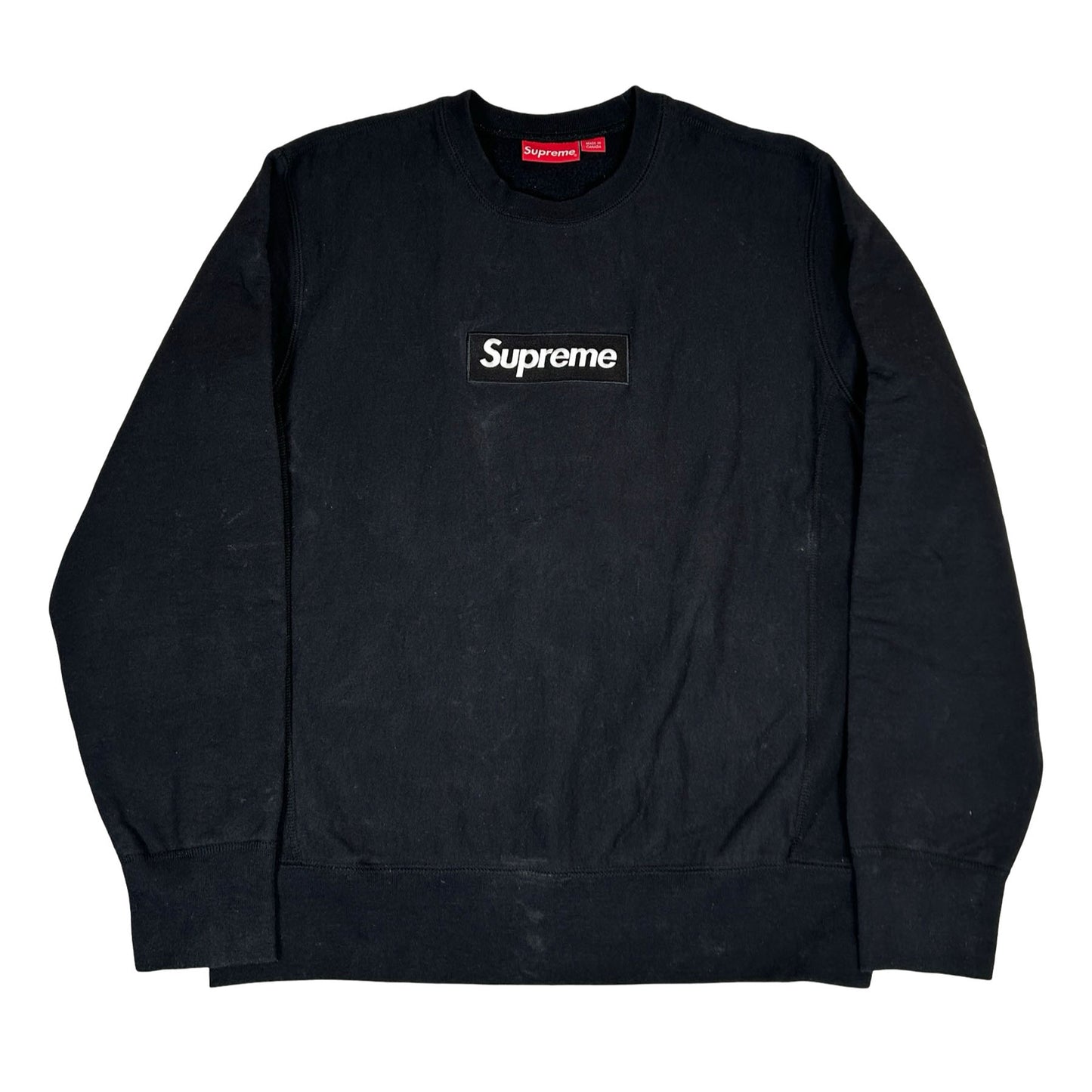 Supreme Box Logo Crewneck (FW18) Black [USED] - M (Used)