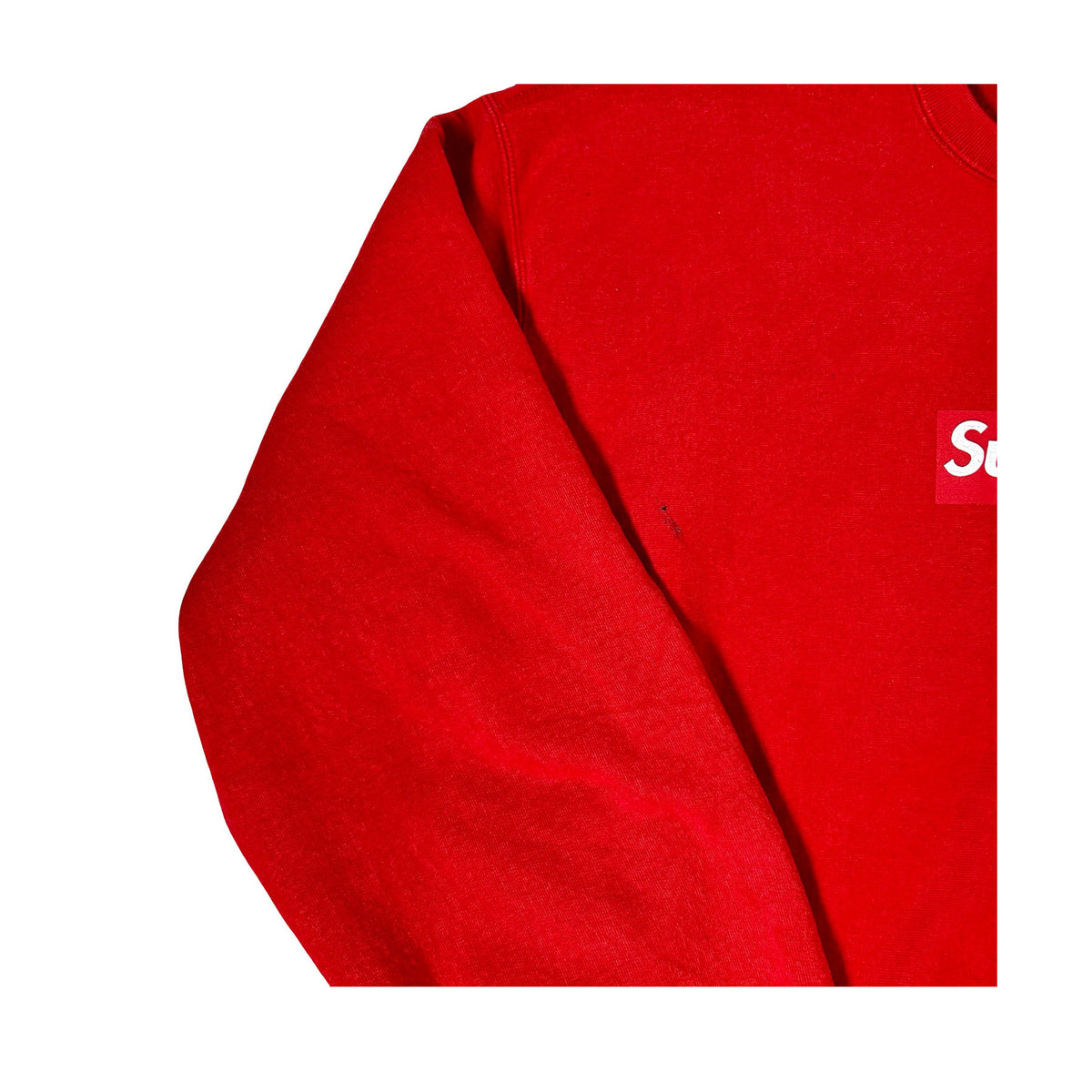 Supreme Washed Box Logo Crewneck Red [Used] - L (Used2)
