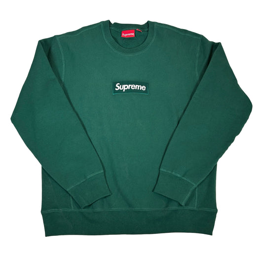 Supreme Box Logo Crewneck (FW18) Dark Green [USED] - XL (Used)
