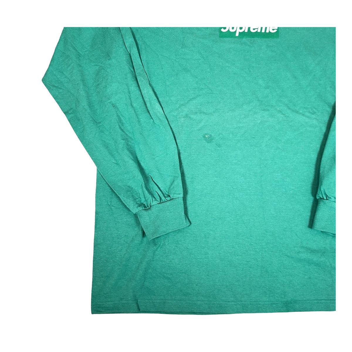 Supreme Box Logo L/S Tee Light Pine [USED] - XL (Used)