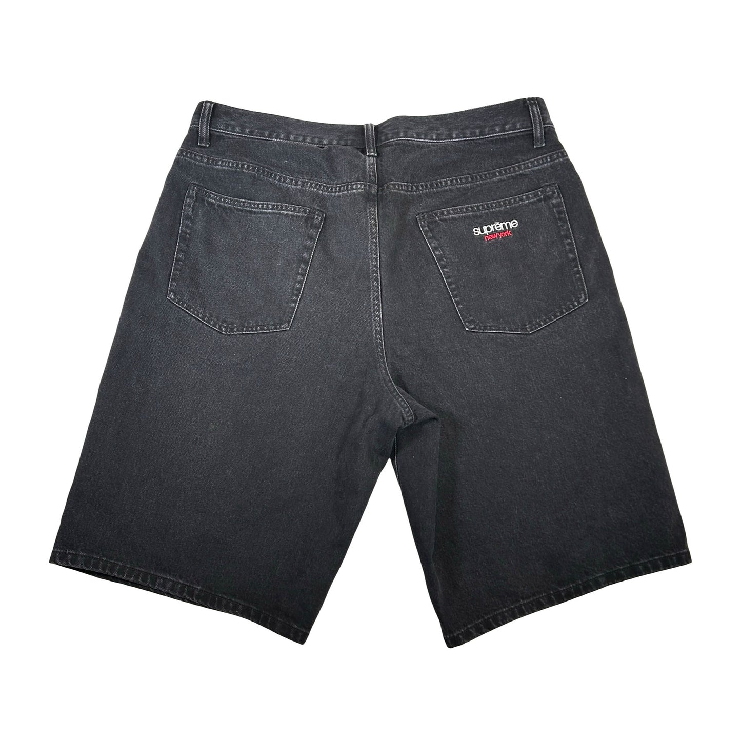 Supreme Baggy Denim Short Black [USED] - 34 (Used)