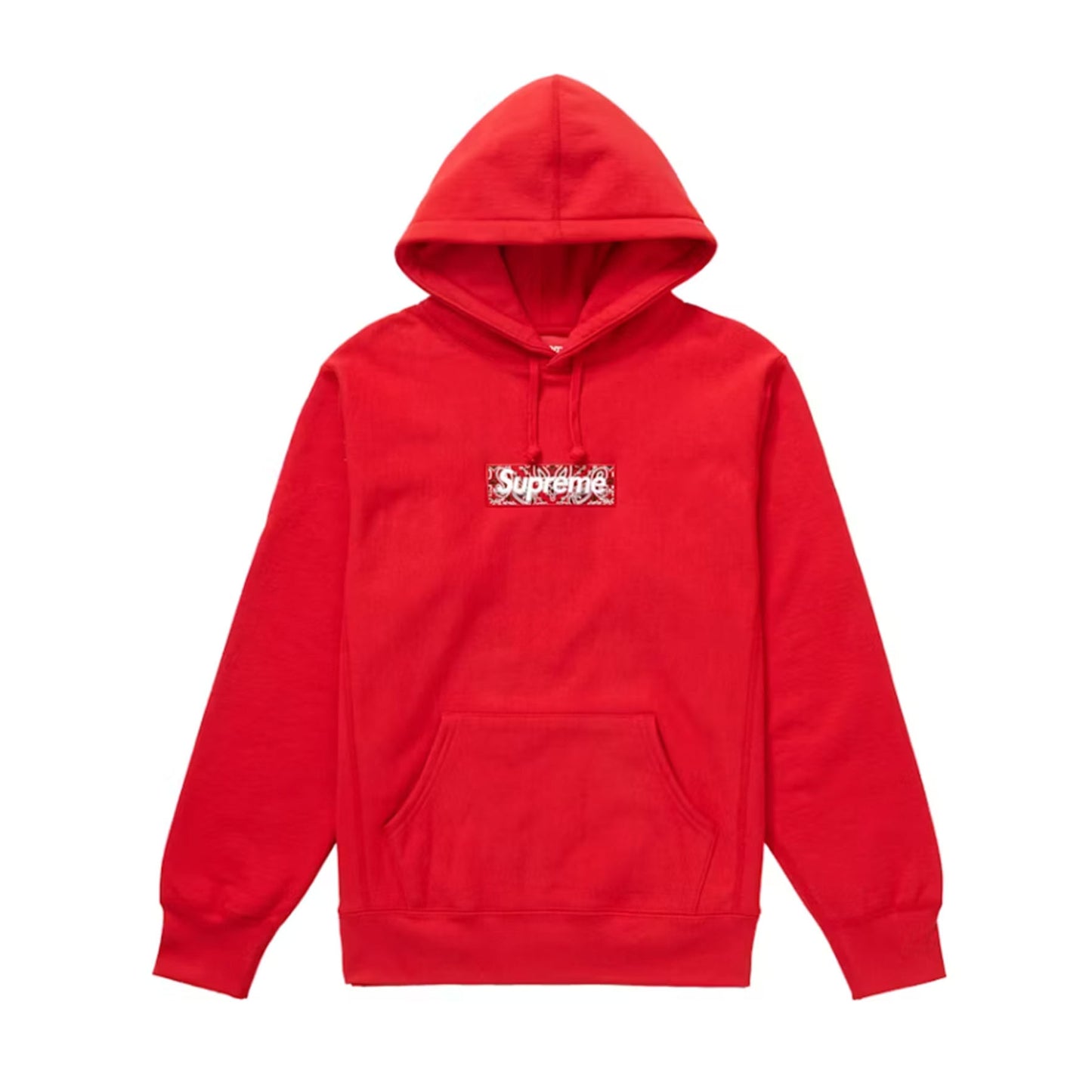 Supreme Bandana Box Logo Hooded Sweatshirt Red [USED] - M (Used)
