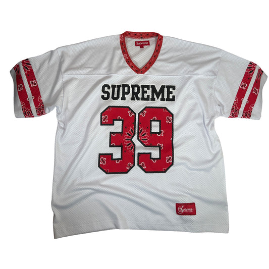 Supreme Bandana Football Jersey White [USED] - L (Used2)