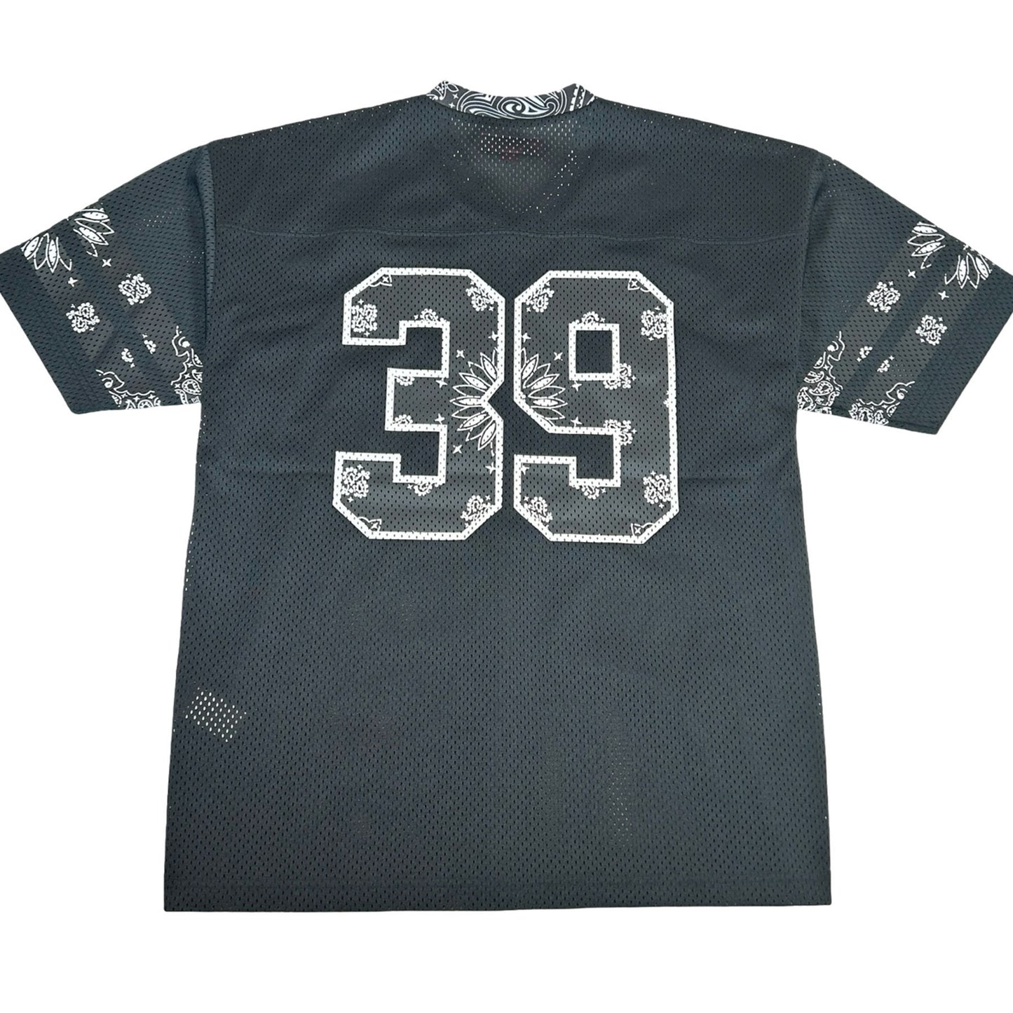 Supreme Bandana Football Jersey Black [USED] - S (Used)