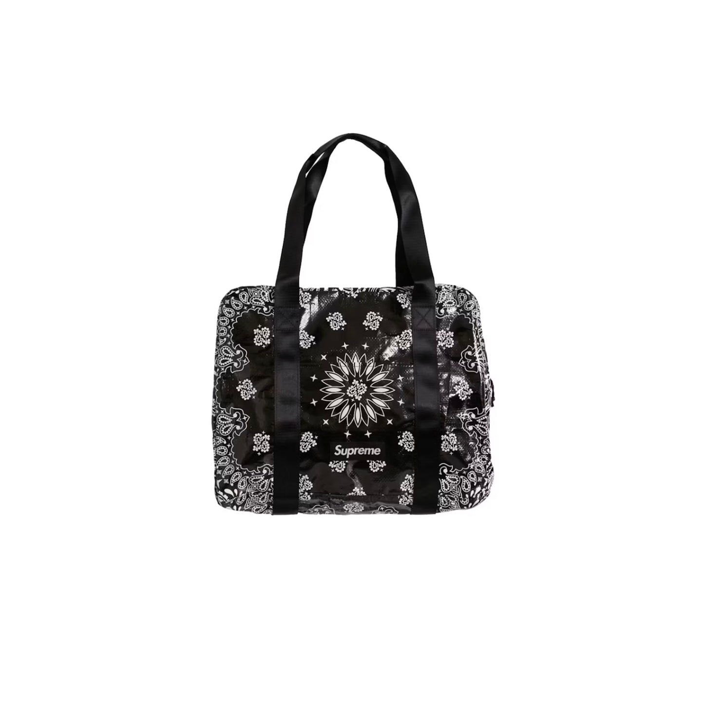 Supreme Bandana Tarp Small Duffle Bag Black [USED]