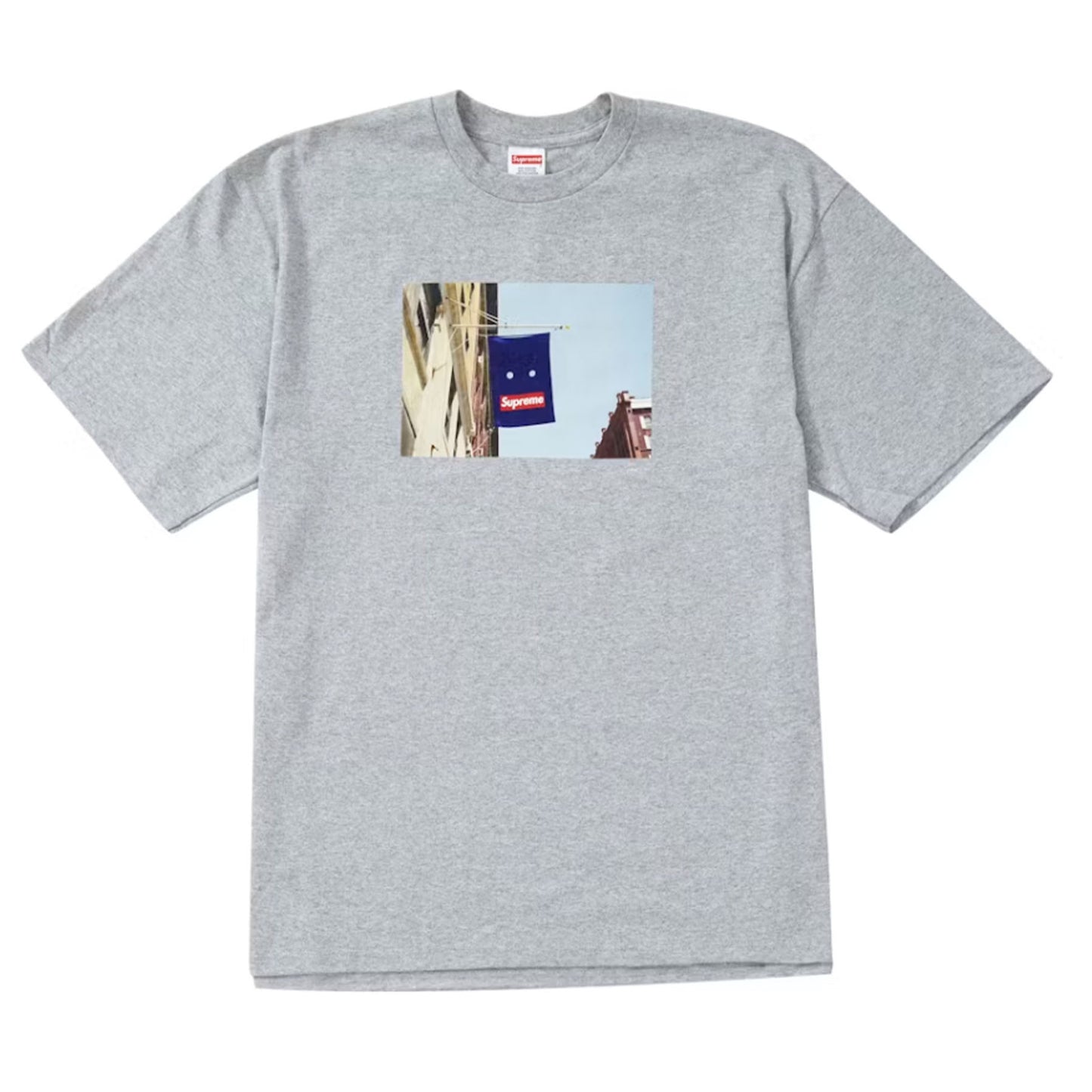 Supreme Banner Tee Heather Grey [USED] - L (Used)