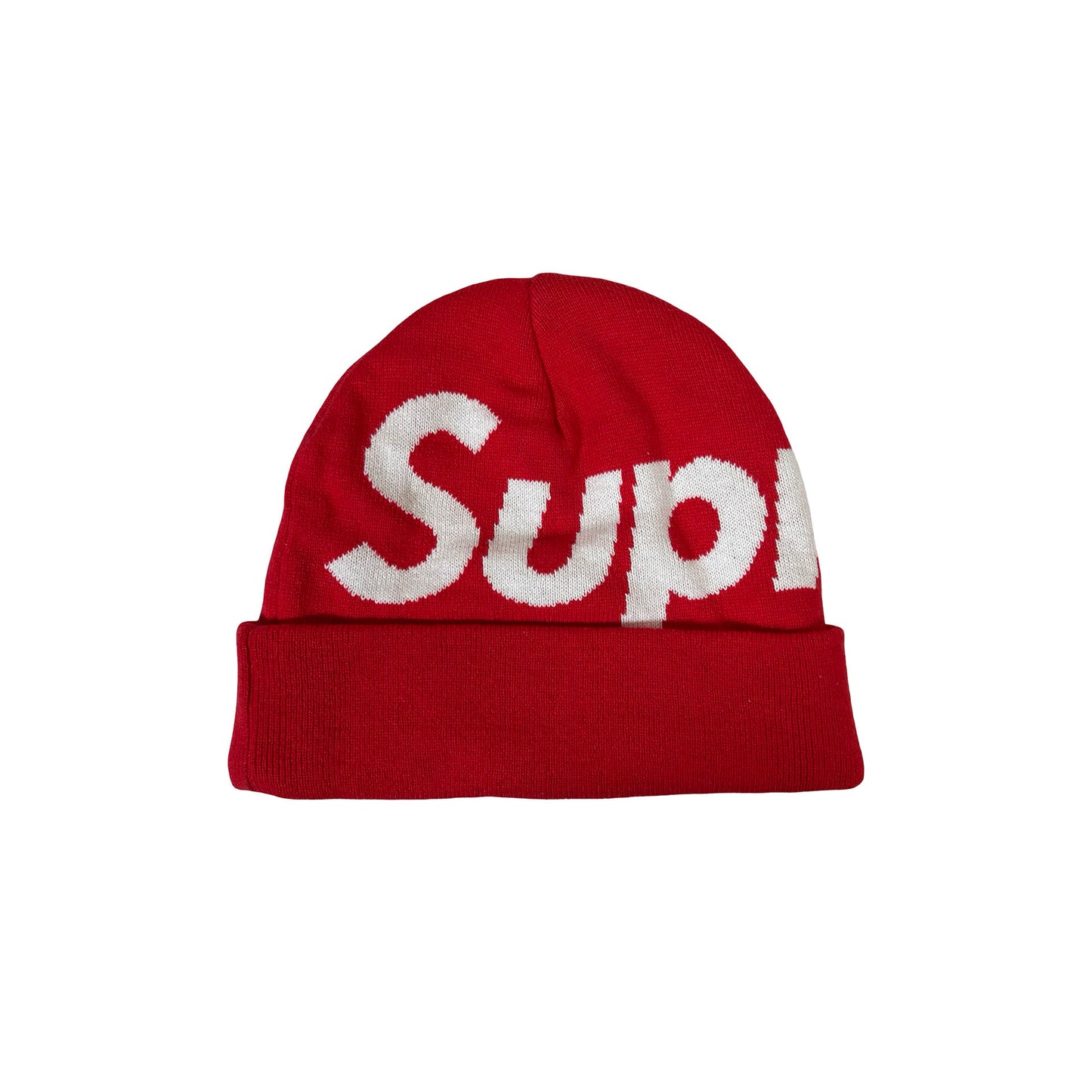 Supreme Big Logo Beanie (FW25) Red [USED]