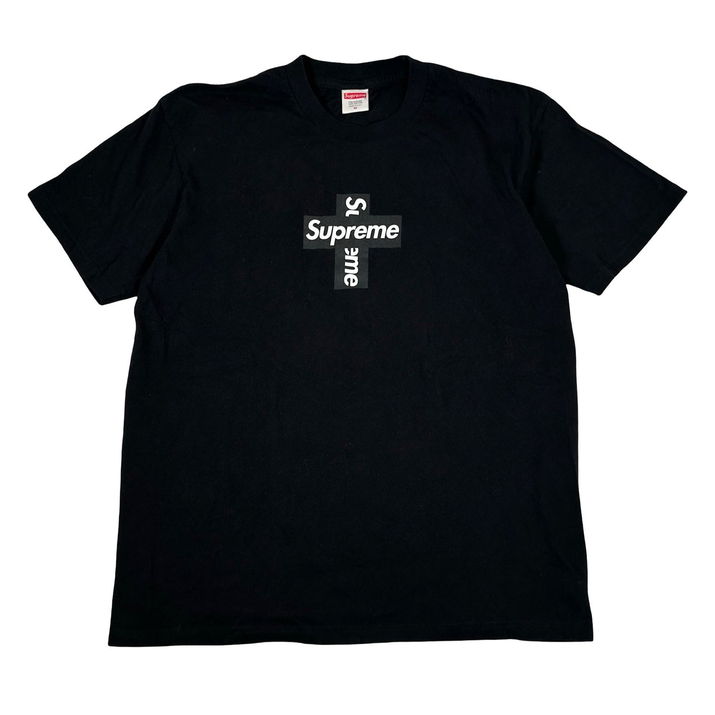 Supreme Cross Box Logo Tee Black [USED] - M (Used2)