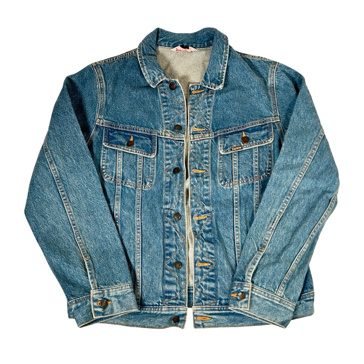 Supreme Black Sabbath Denim Trucker Jacket Washed Blue [USED] - M (Used)