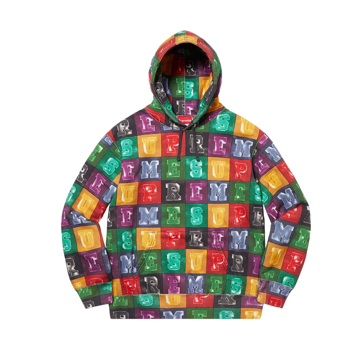 Supreme Blocks Hooded Sweatshirt Multi [USED] - L (Used)