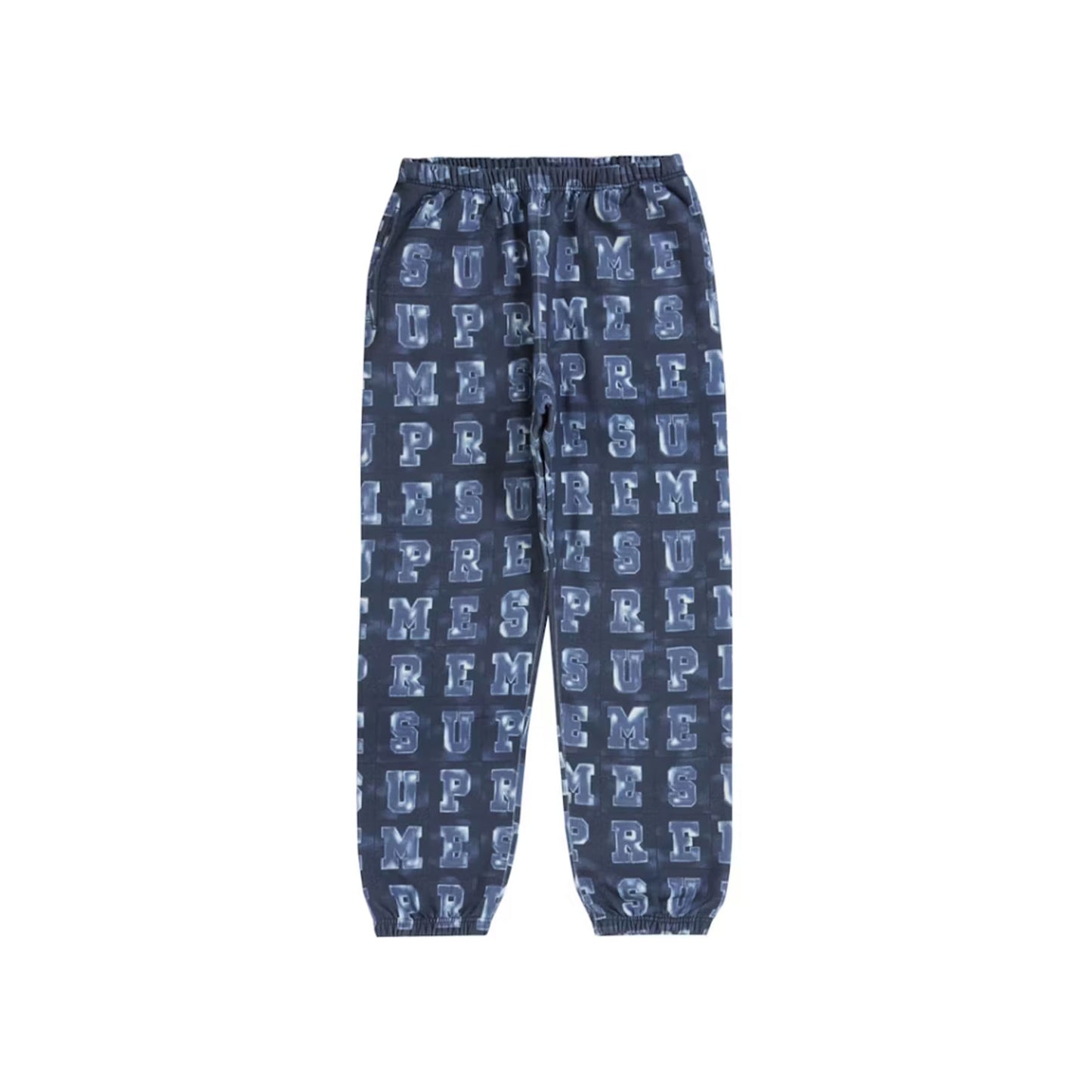 Supreme Blocks Sweat-pant Navy [USED] - XL (Used)
