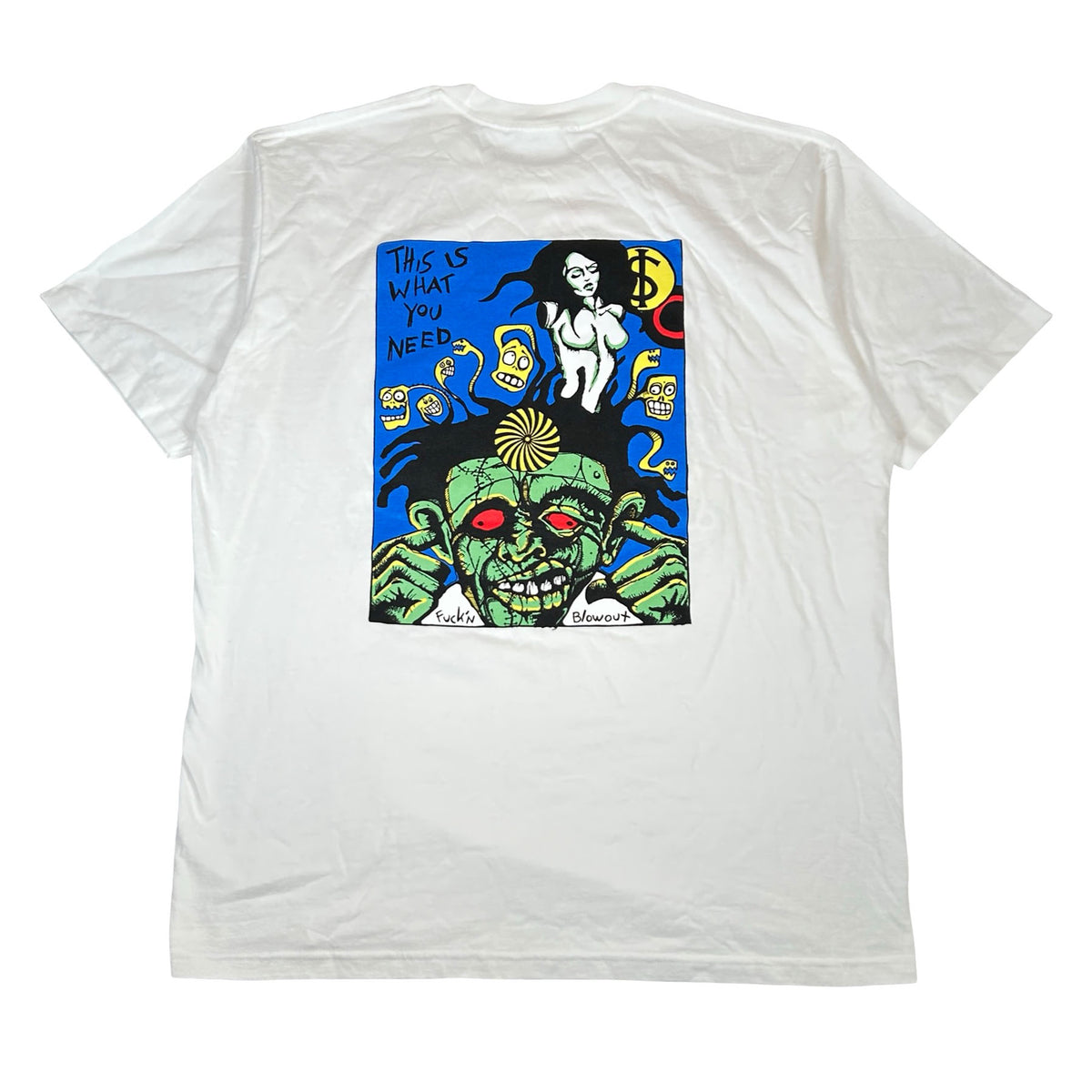 Supreme Fuckin Blowout Tee White [USED] - XL (Used)