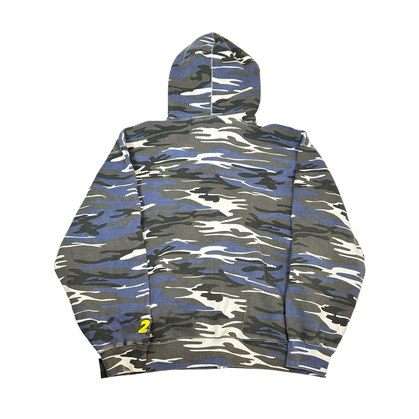 Supreme Performance Zip Up Hooded Sweatshirt Blue Camo [USED] - XL (Used)