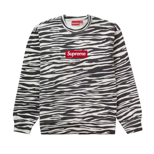 Supreme Box Logo Crewneck (FW22) Zebra