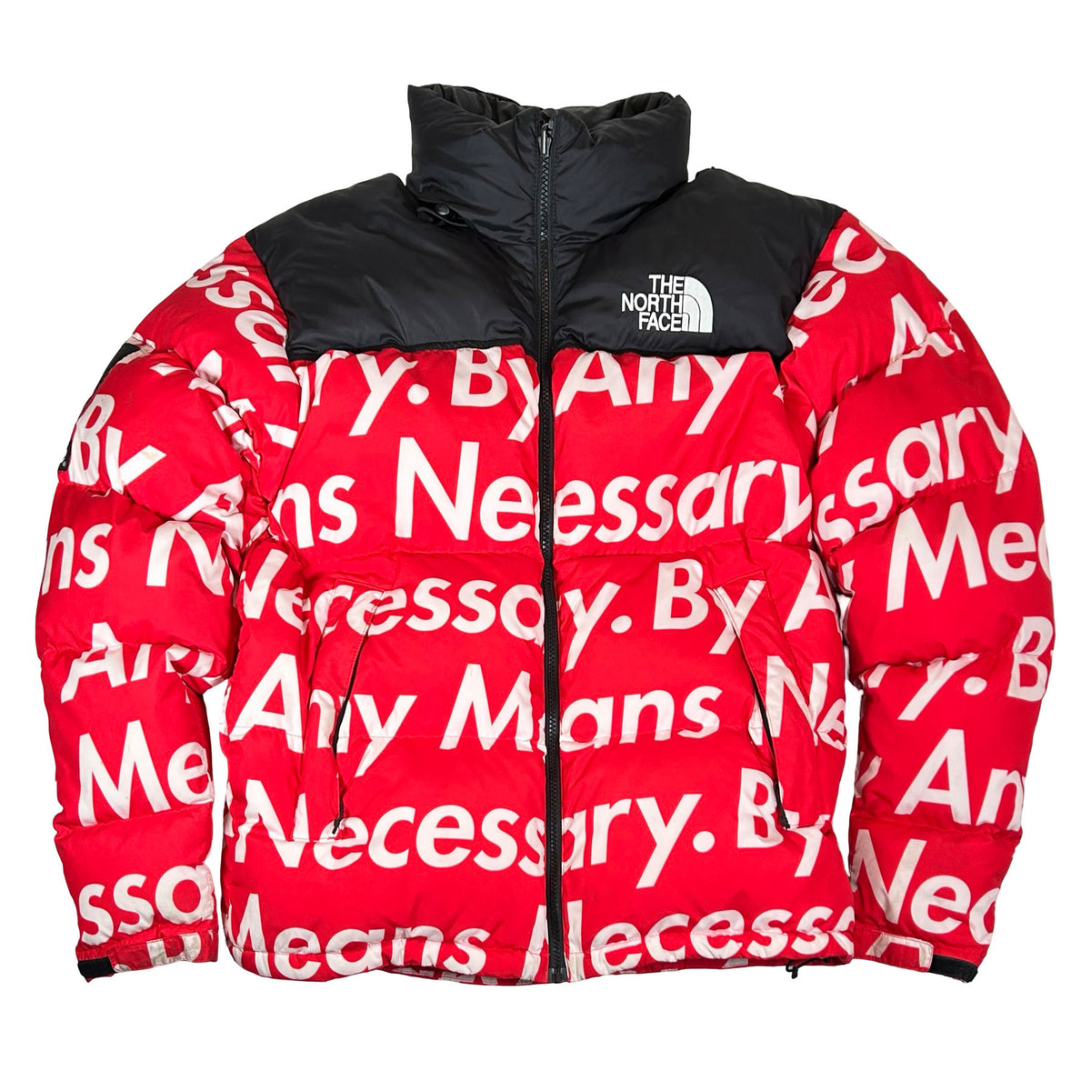 Supreme The North Face By Any Means Nuptse Jacket Red [USED] - S (Used)