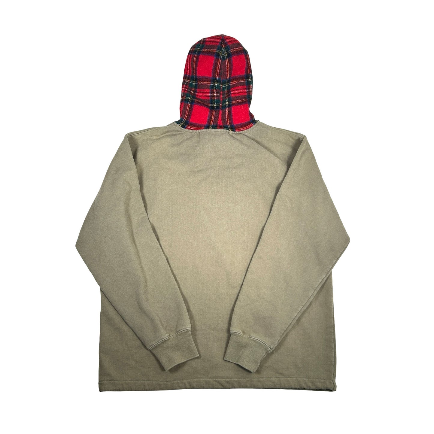 Supreme Comme Des Garcons Plaid Hooded Sweatshirt Olive [USED] - L (Used)