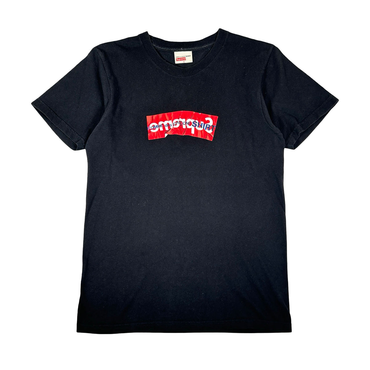 Supreme Comme Des Garcons SHIRT Box Logo Tee Black [USED] - S (Used)
