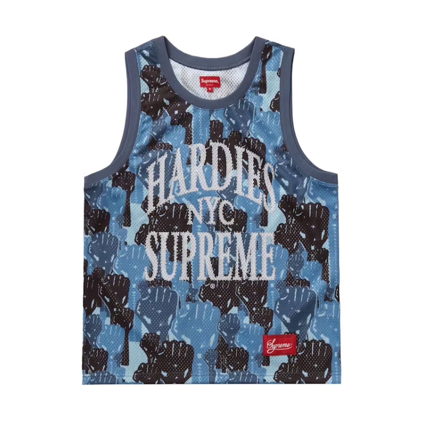 Supreme Camo Basketball Jersey Blue
