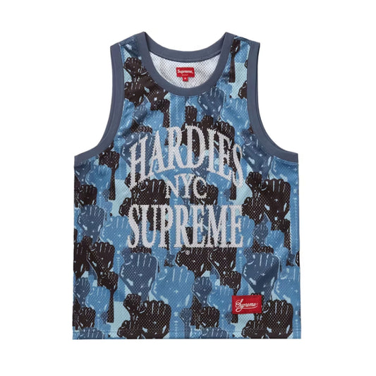 Supreme Camo Basketball Jersey Blue