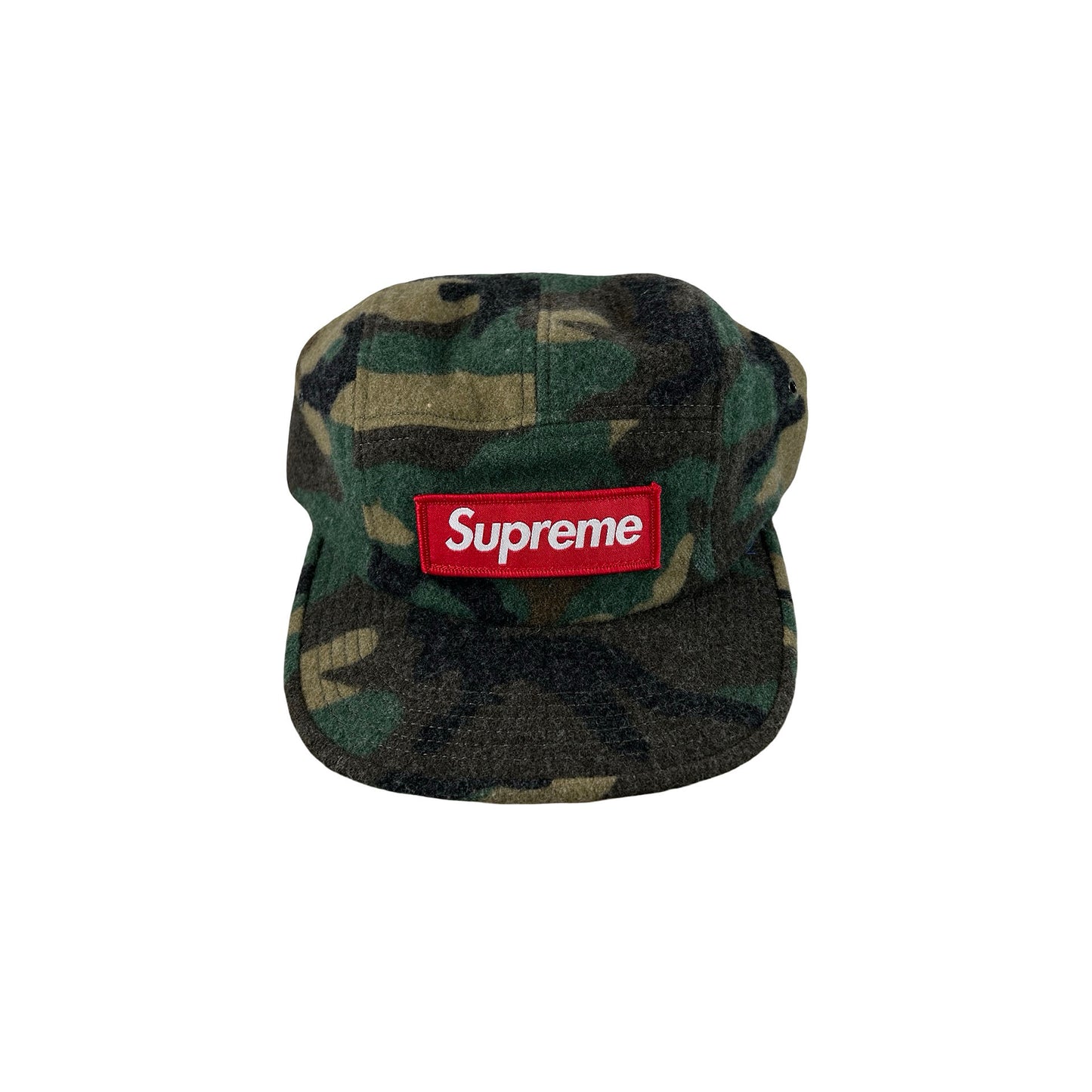 Supreme Camo Wool Camp Cap Green [USED] - OS (Used)
