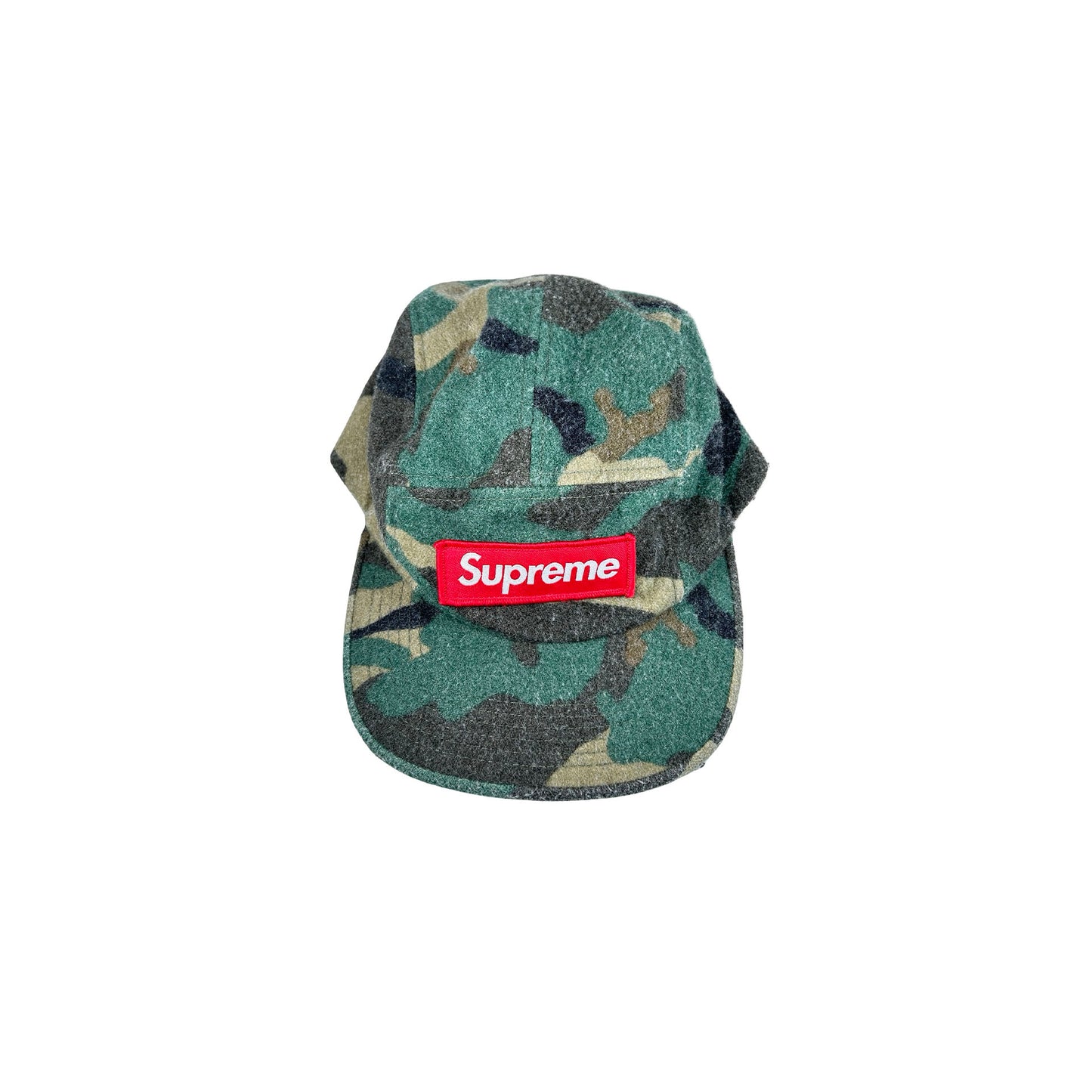 Supreme Camo Wool Camp Cap Green [USED] - OS (Used)
