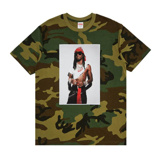 Supreme Playboi Carti Tee Woodland Camo