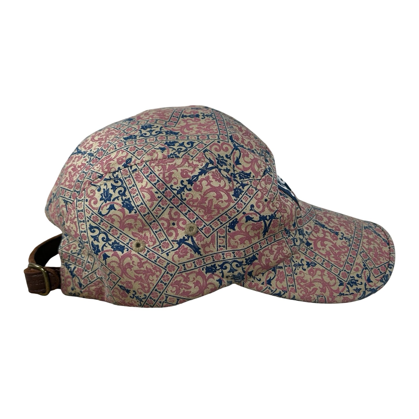 Supreme Washed Chino Twill Camp Cap (FW21) Floral Cards [USED]