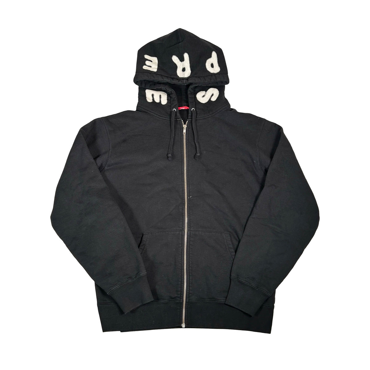 Supreme Bone Zip Up Sweatshirt Black [USED] - L (Used)