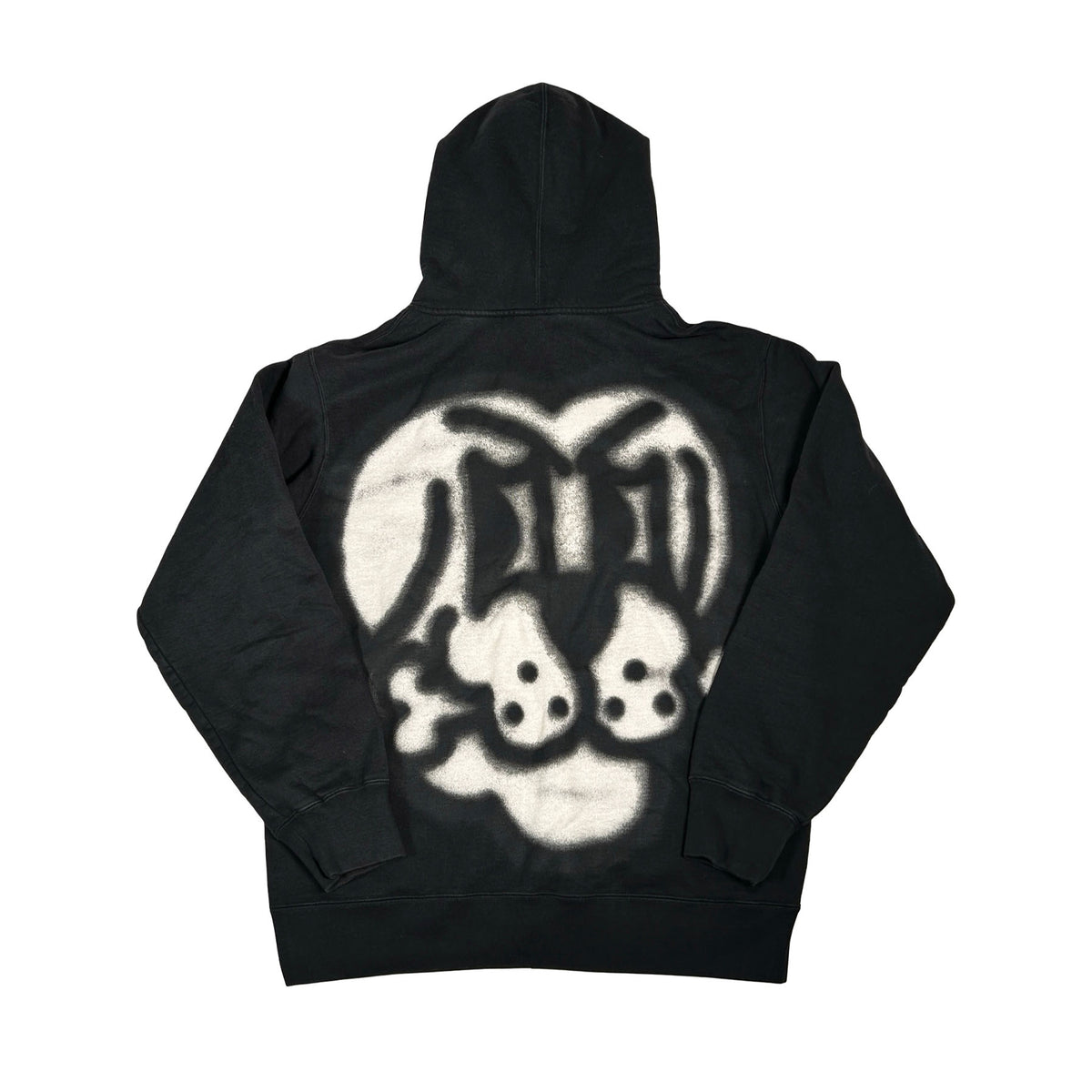 Supreme Bone Zip Up Sweatshirt Black [USED] - L (Used)