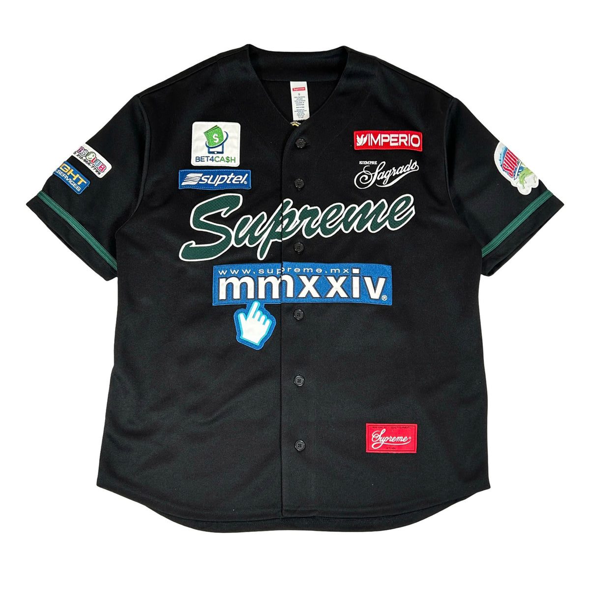 Supreme Chosen One Baseball Jersey Black [USED] - S (Used)