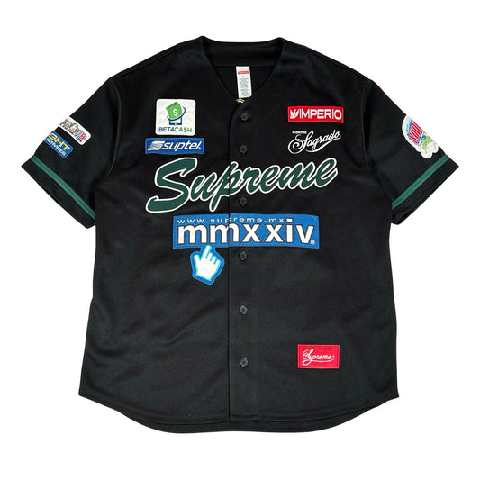Supreme Chosen One Baseball Jersey Black [USED] - S (Used)