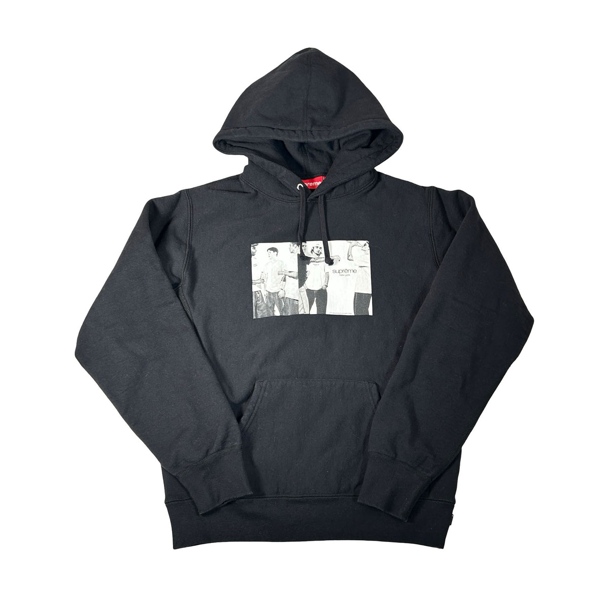 Supreme Classic Ad Hooded Sweatshirt Black [USED] - S (Used)