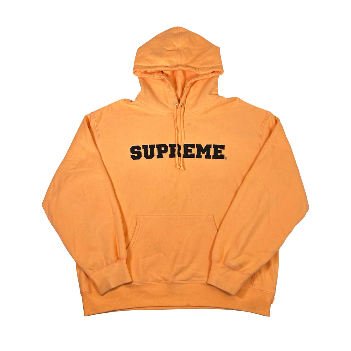 Supreme Collegiate Hooded Sweatshirt Peach [USED] - L (Used)