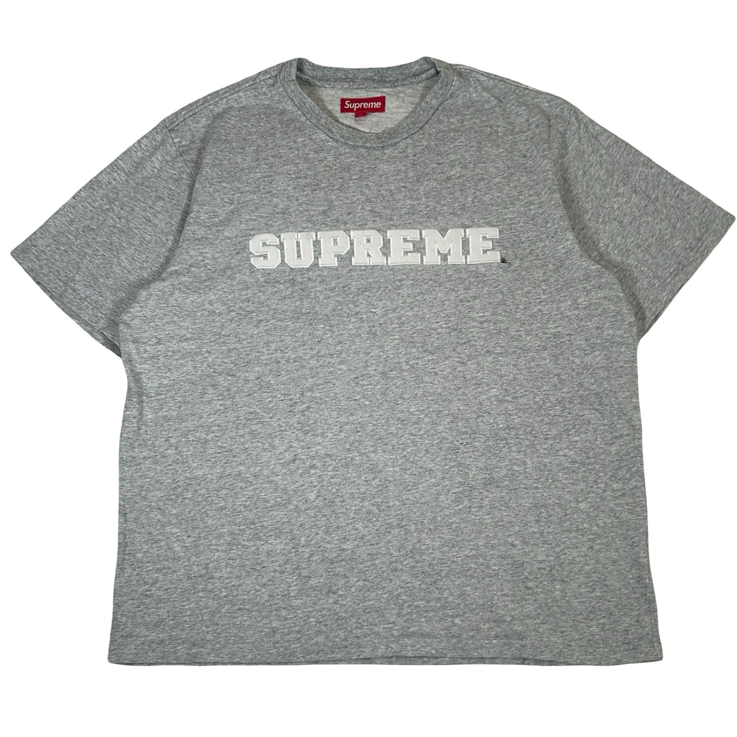 Supreme Collegiate S/S Top Heather Grey [USED] - XL (Used)