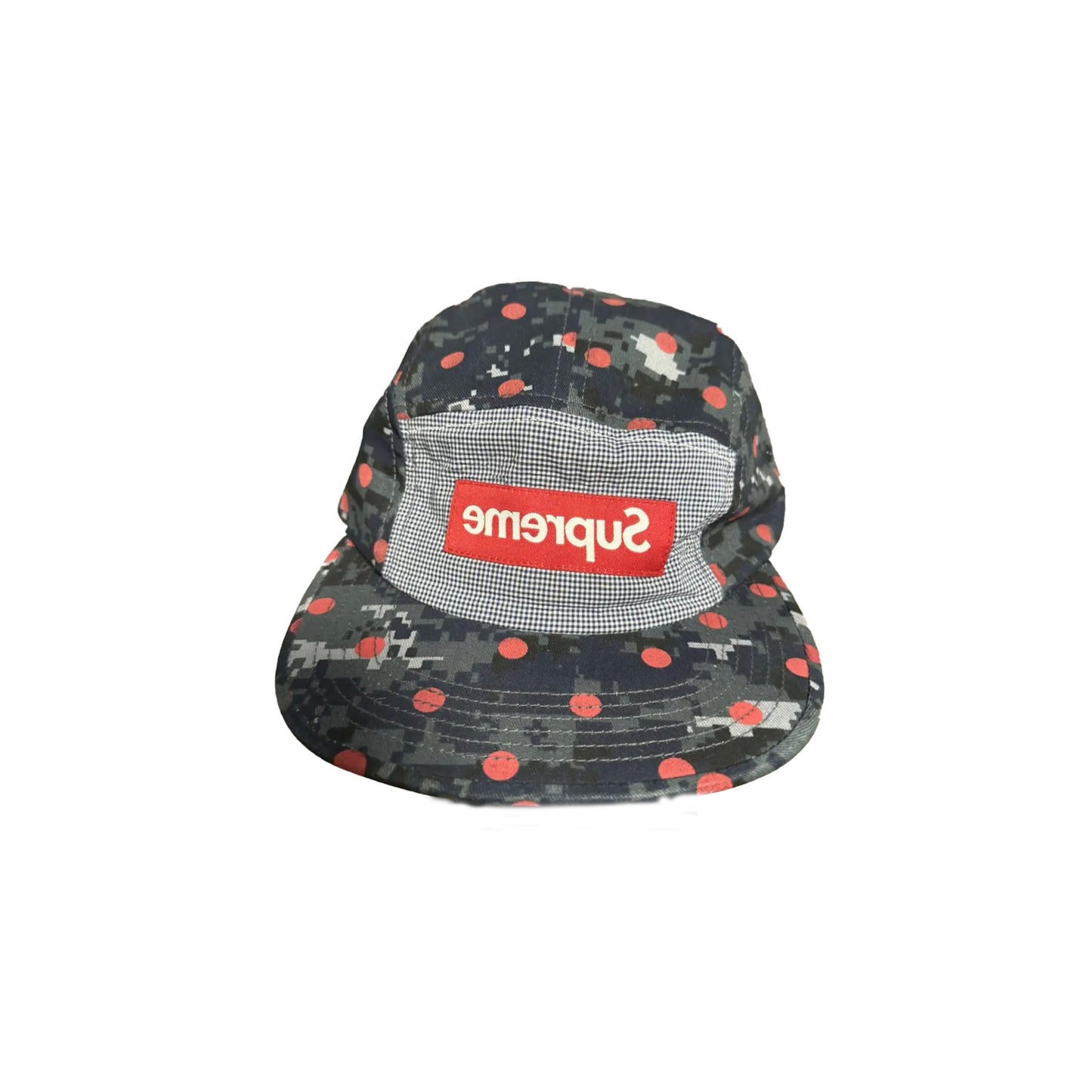 Supreme Comme des Garcons cdg SS13 Dot Digital Camp Cap Black [USED]