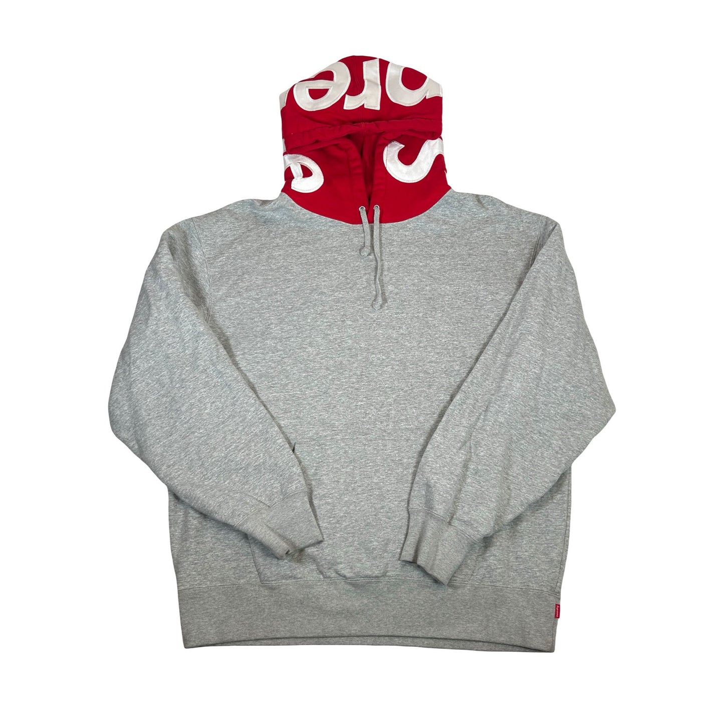 Supreme Contrast Hooded Sweatshirt Heather Grey [USED] - L (Used)
