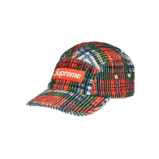 Supreme Corduroy Camp Cap Cap (SS22) Plaid [USED]
