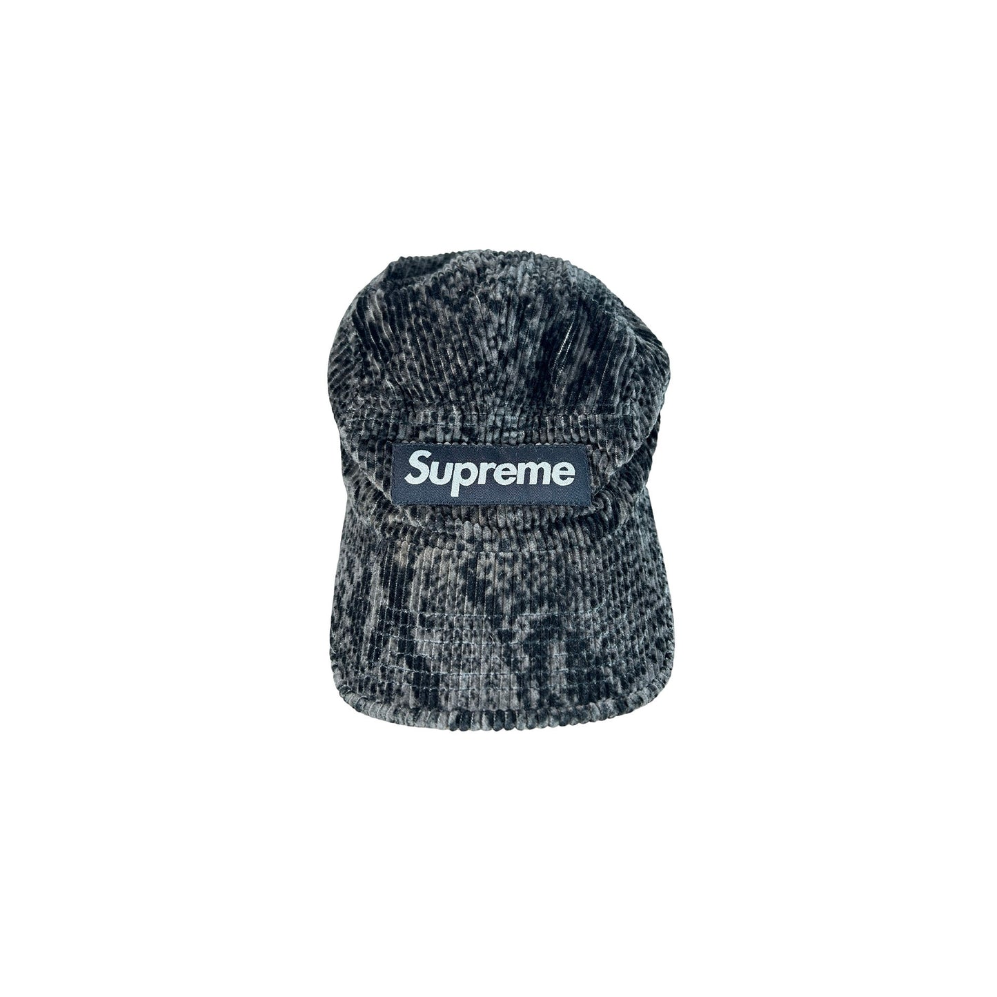 Supreme Snakeskin Corduroy Camp Cap Black [USED] - OS (Used)
