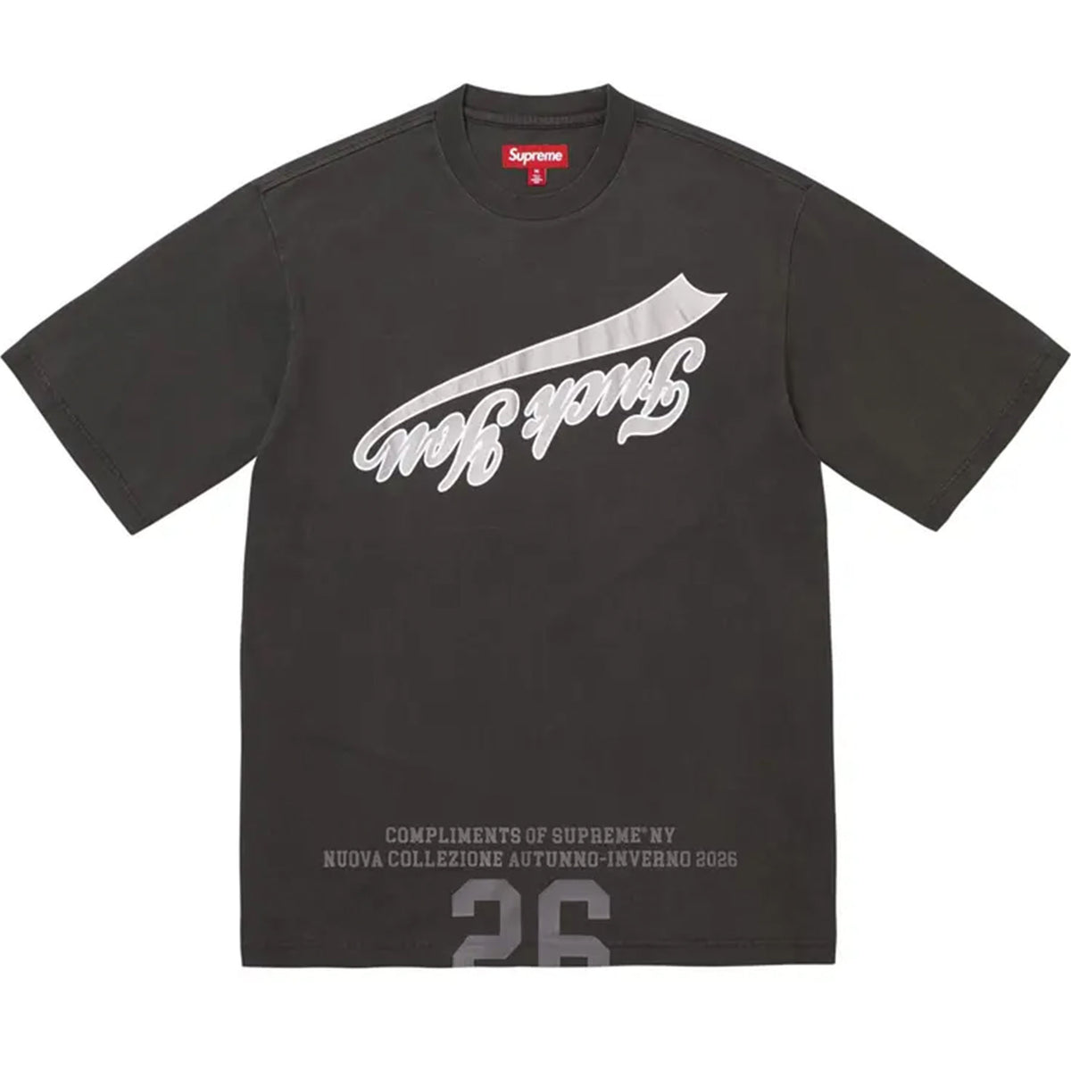 Supreme Cracked Flipped S/S Top Black
