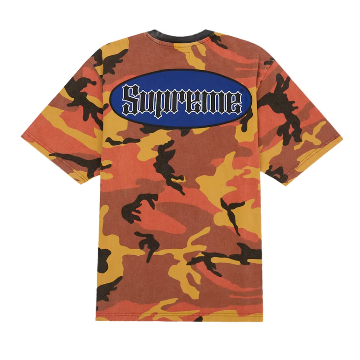 Supreme Cracked Pocket S/S Top Orange Camo