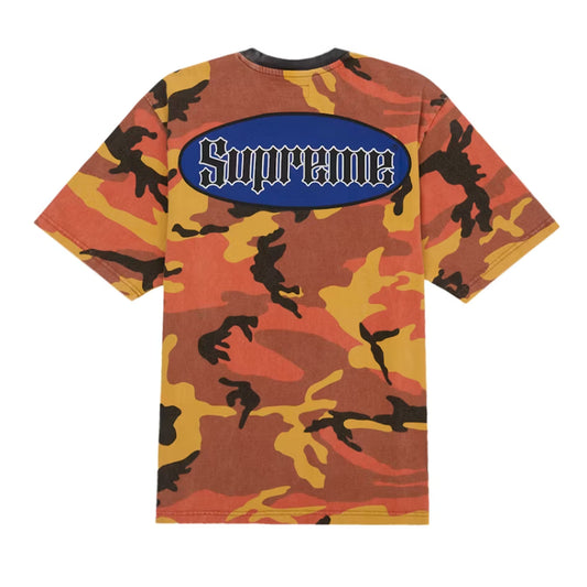 Supreme Cracked Pocket S/S Top Orange Camo