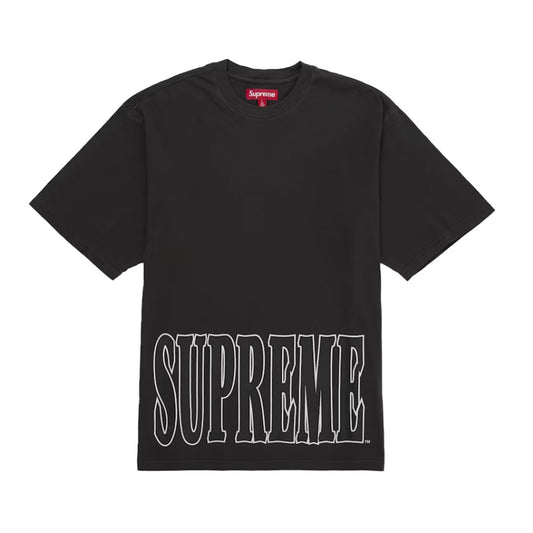 Supreme Cracked Stretch S/S Top Washed Black