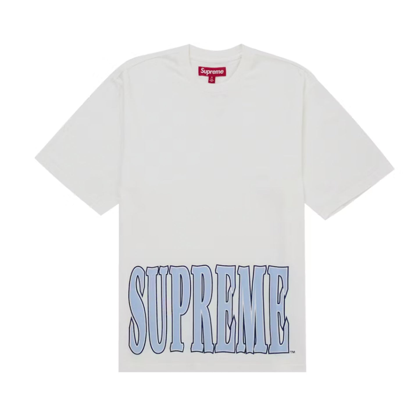 Supreme Cracked Stretch S/S Top White