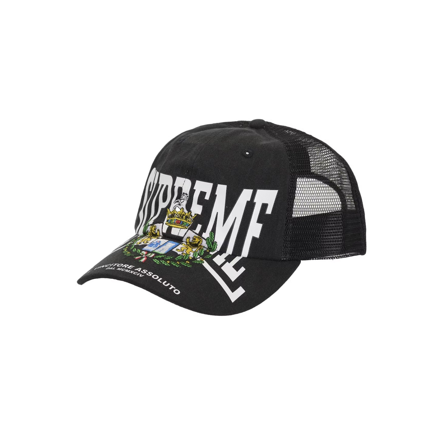 Supreme Crest Mesh Back 6-Panel Black [USED] - OS (Used)
