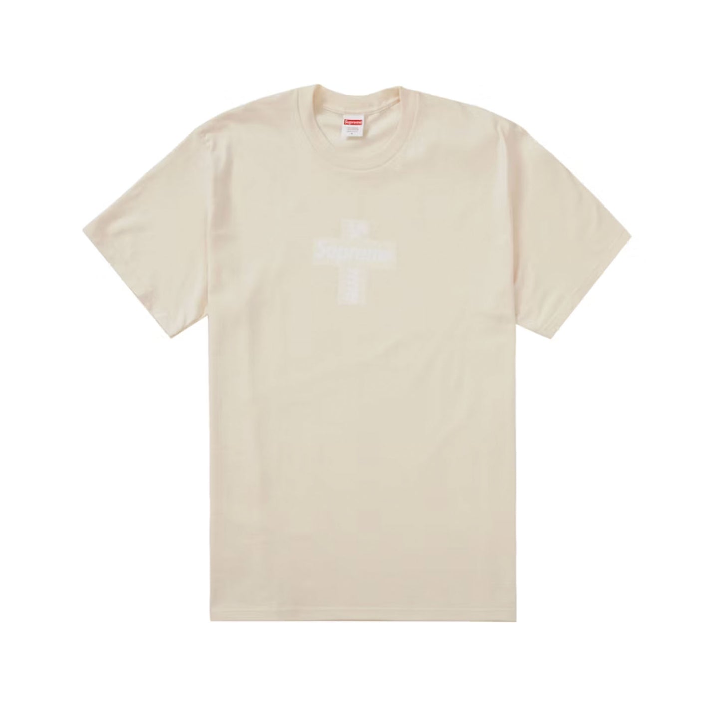 Supreme Cross Box Logo Tee Natural [USED] - L (Used)